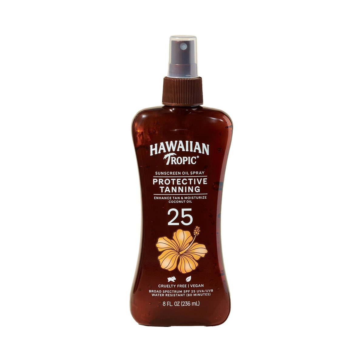 Hawaiian Tropic Oil Spray #25, 8 oz — 12 Per Case