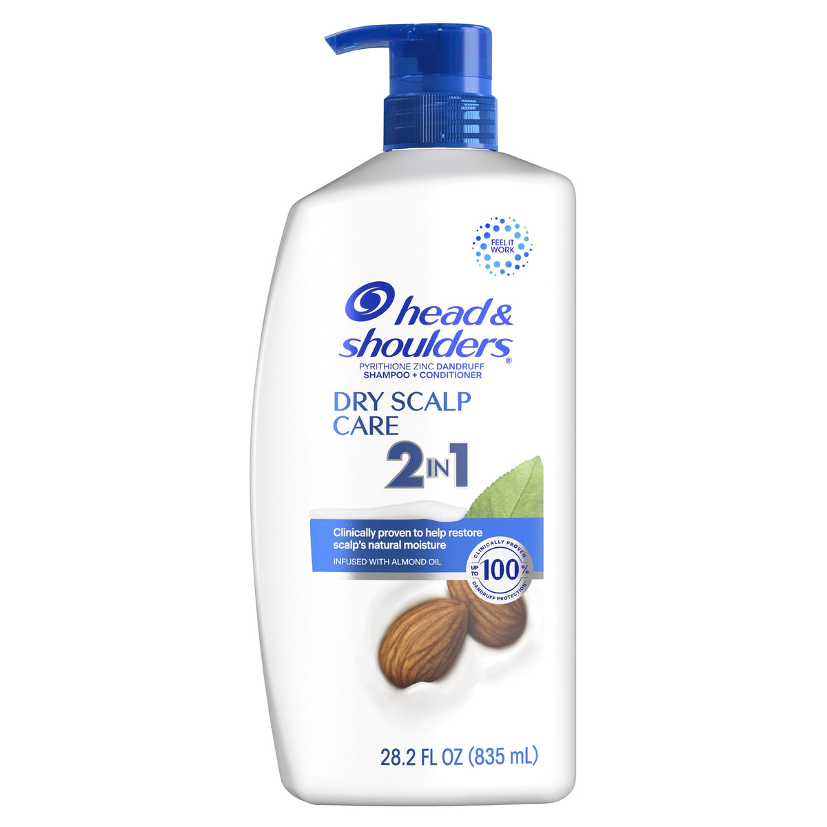 Head & Shoulders Dry Scalp Dandruff Shampoo, 28.2 oz — 4 Per Case