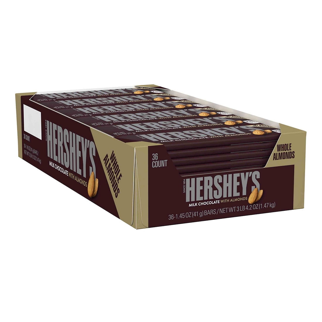 Hershey's Chocolate with Almond, 12/36 ct — 432 Per Case