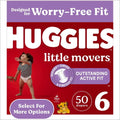 Huggies Little Movers Size 6, 50 ct — 1 Per Case