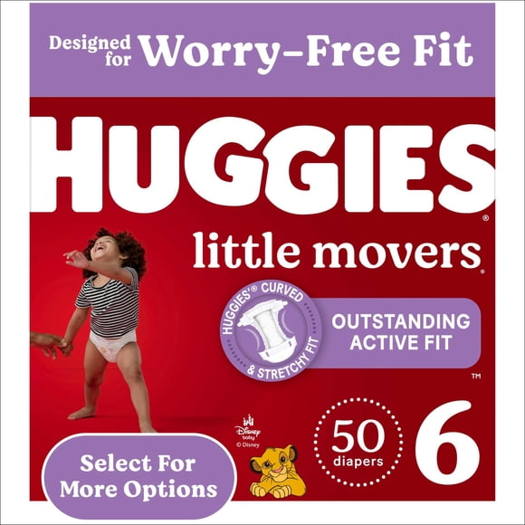 Huggies Lil Movers Sz6 50 ct — Case of 1