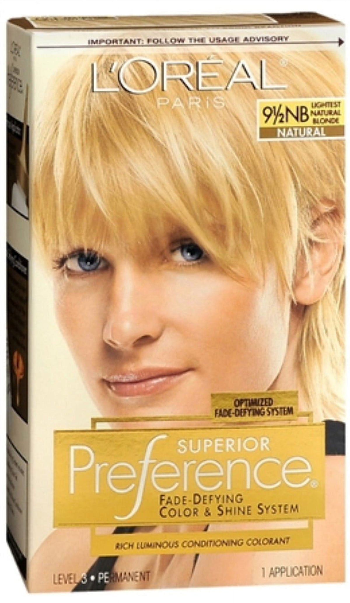 L'Oreal Preference #9-1/2nb Ltst Nat BL — Case of 12