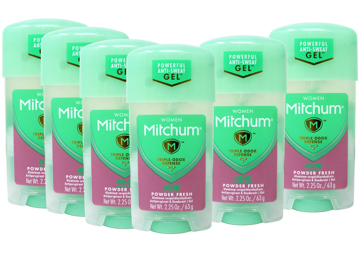 Mitchum Clear Gel Antiperspirant 2.25 Unsc — Case of 24