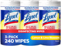 Lysol Wipes Lemon/Lime, 80 Count 3 Pack — 2 Per Case