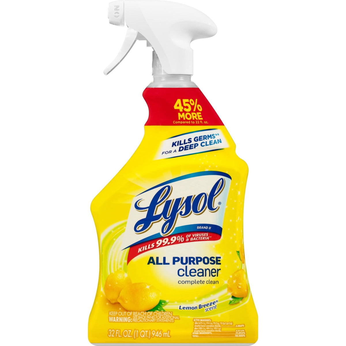Lysol All Clnr Lem 32oz++dnb — Case of 12