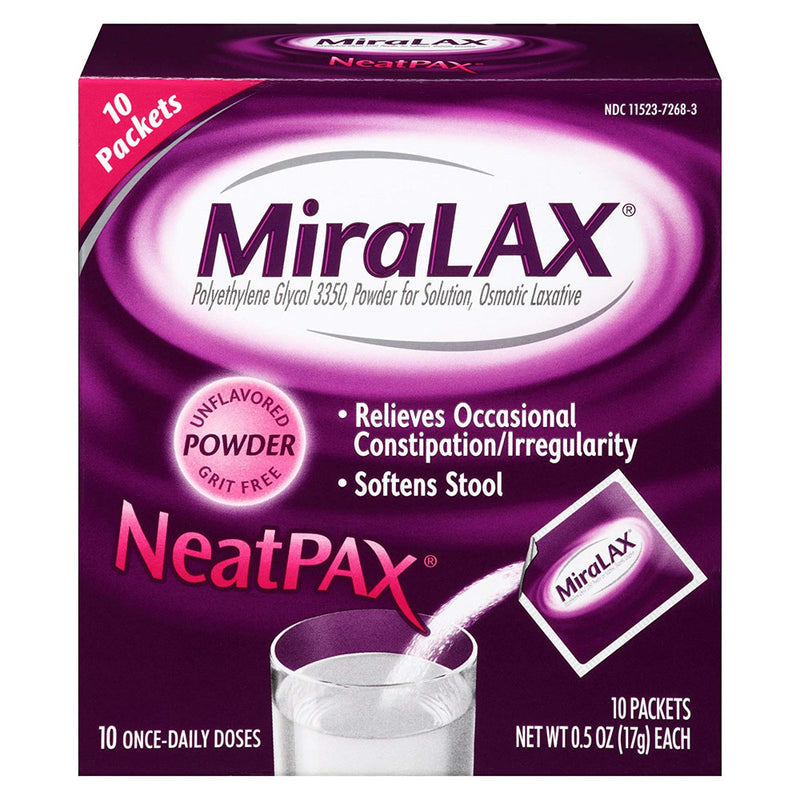 Miralax Single Dose 17gm/10ct — Case of 36