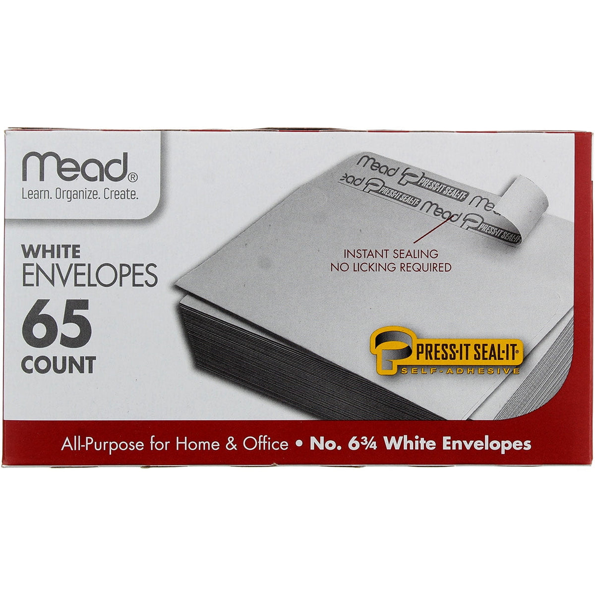 Mead Press N Seal 65 ct Evnvlp — Case of 24