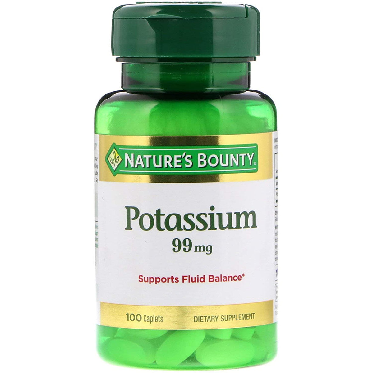 Nature's Bounty Potassium Gluconate, 100 Count — 24 Per Case