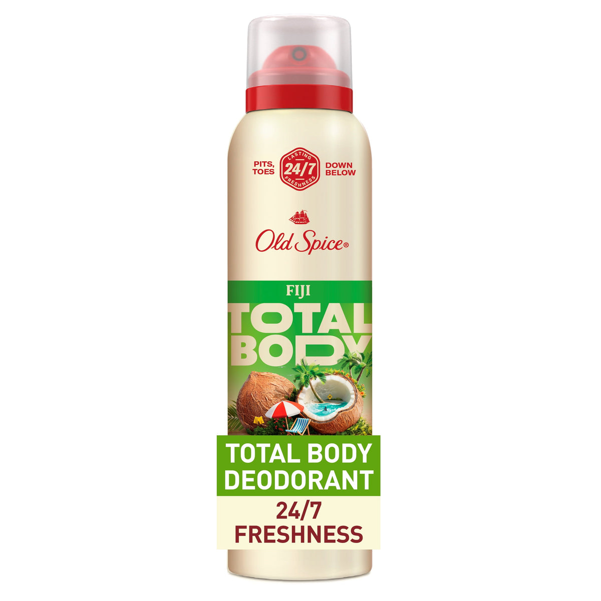 Old Spice Fiji Deodorant, 3.0 oz — 12 Per Case