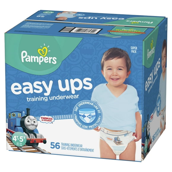 Pampers Easy Ups Size 6 4-5T, 56 Count — 1 Per Case