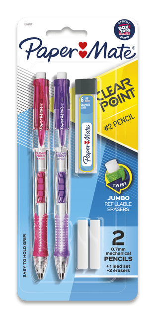 Paper Mate Clearpoint Mechanical Pencil 0.7mm, 2 ct — 48 Per Case