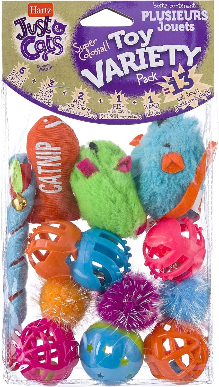 Hartz Just 4 Cats Vrty Pck 13 ct — Case of 20