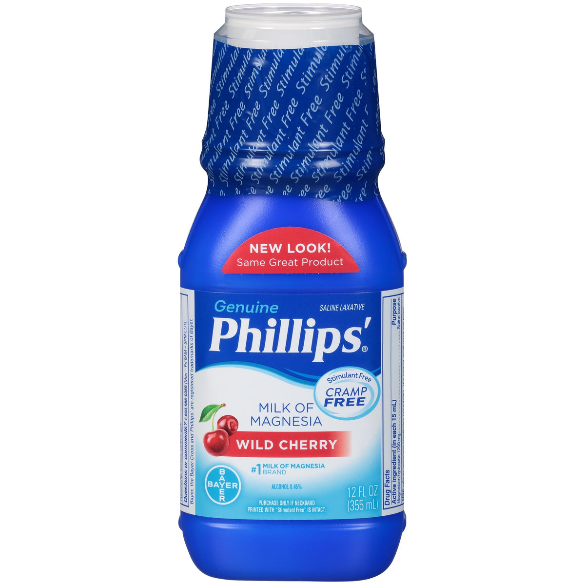 Phillips' Milk of Magnesia Wild Cherry, 12 oz — 12 Per Case