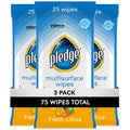 Pledge Multi-Surface Wipes, 25 Count — 12 Per Case