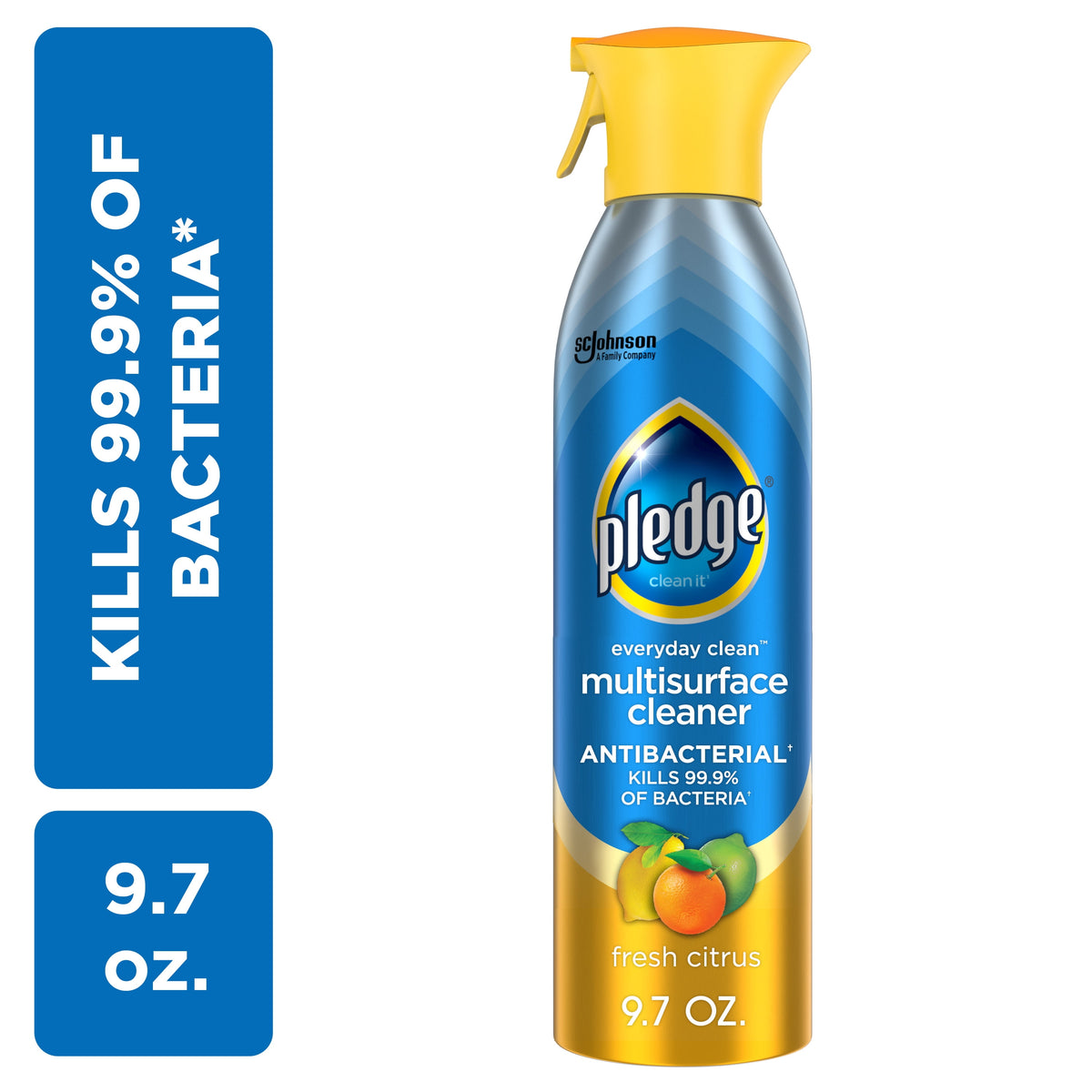 Pledge Multi Surface Spray Antibac Fresh Citrus, 9.7 oz — 6 Per Case