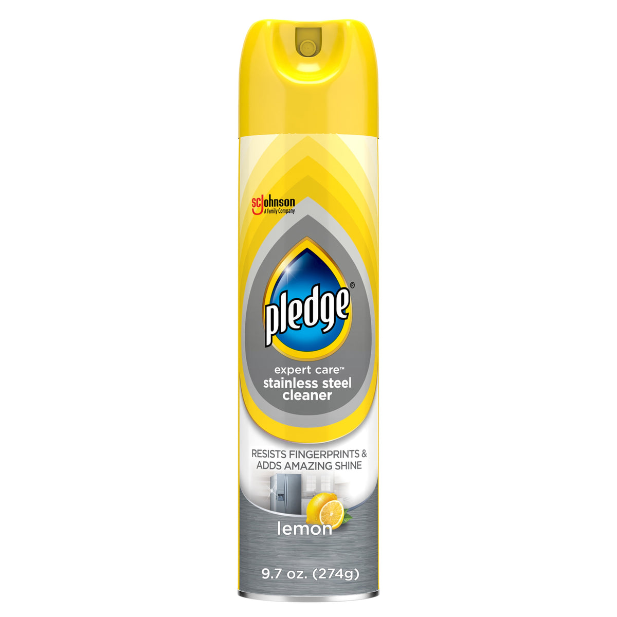 Pledge Clean Aerosol Stainless Steel Cleaner & Polish, 9.7 oz — 6 Per Case