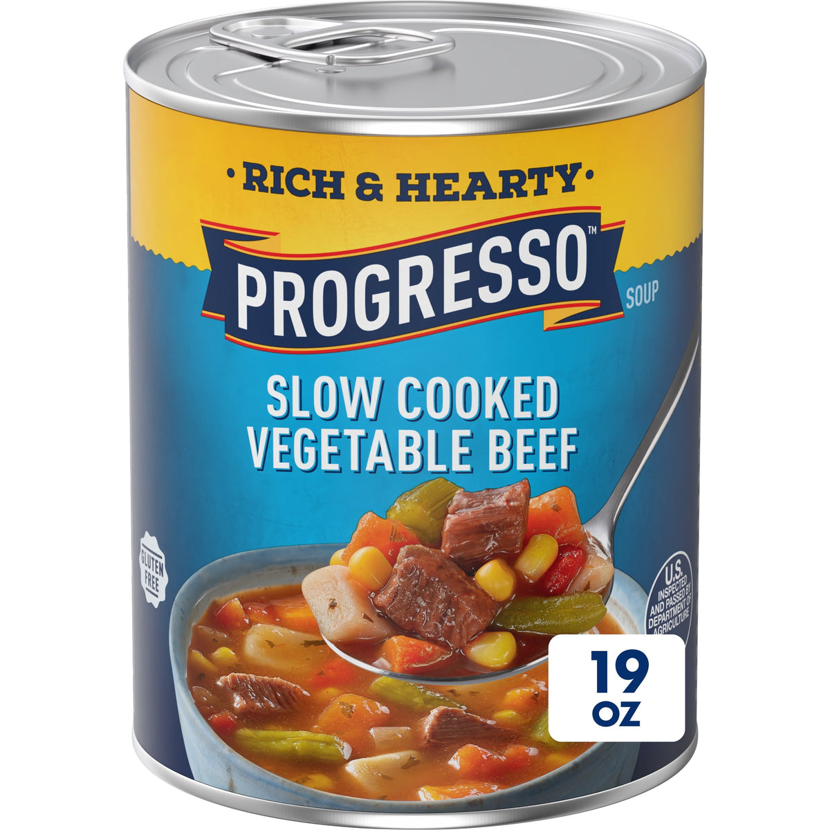 Progresso Soup Beef & Vegetable, 19 oz — 12 Per Case