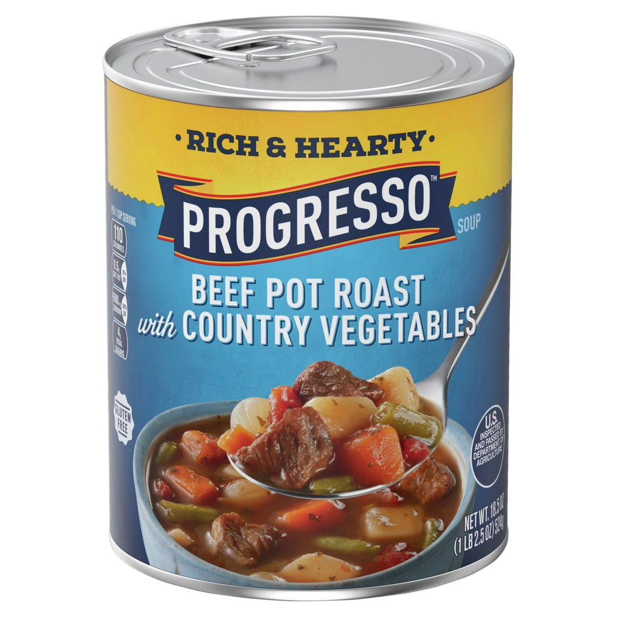 Progresso Rich & Hearty Pot Roast Soup, 18.5 oz — 12 Per Case