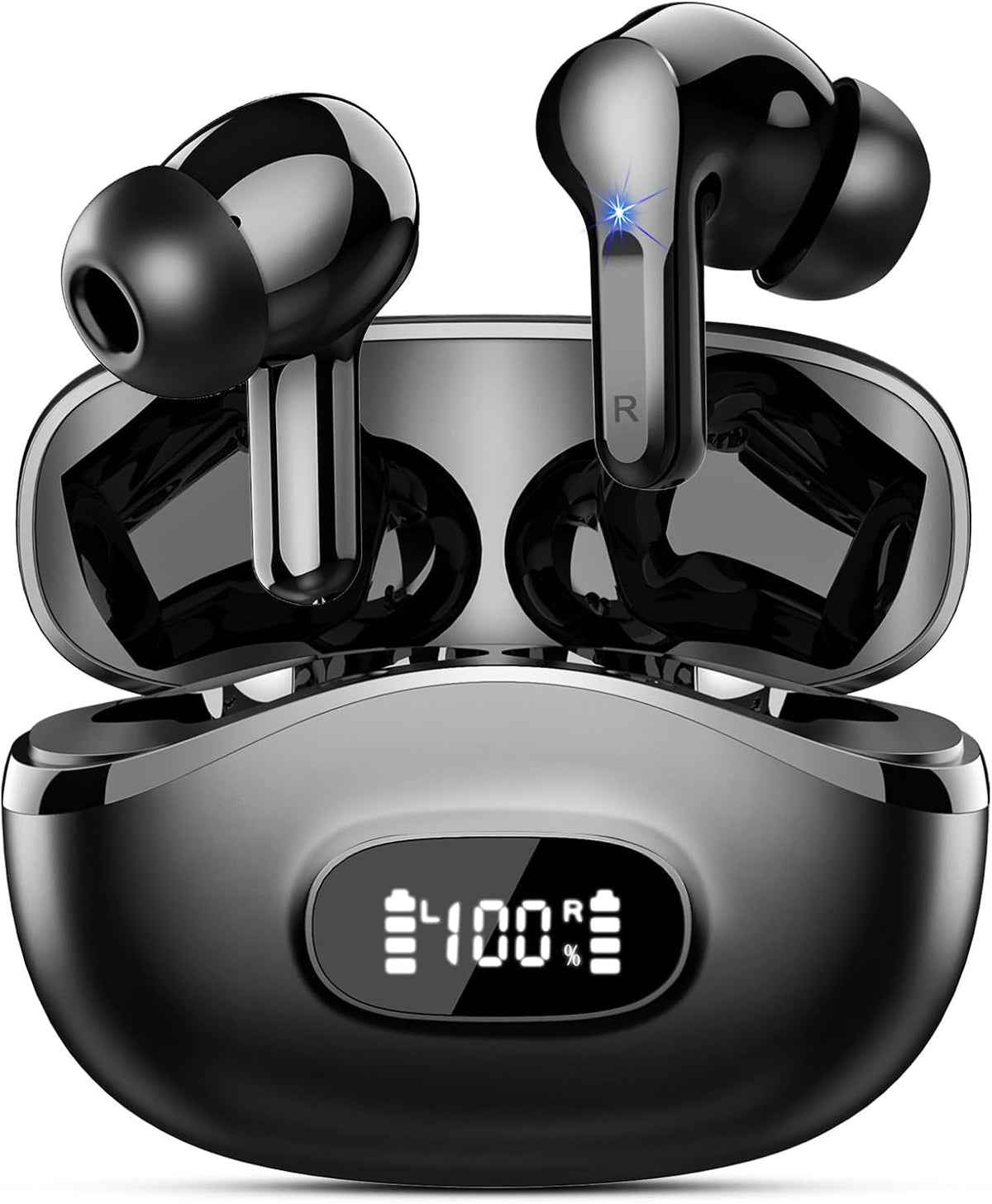 AMP Stereo Earbuds Black — Case of 36