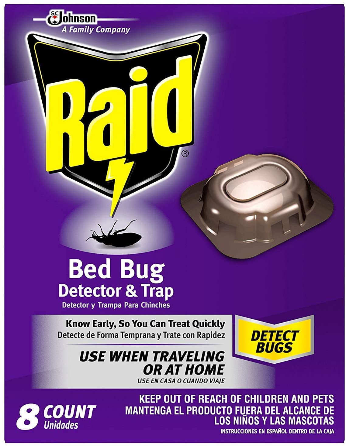 Raid Bed Bug Detector, 8 ct — 6 Per Case