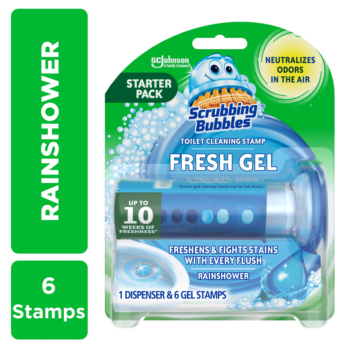 Scrubbing Bubbles Toilet Cling Gel Oe Petal, 1.34 oz — 6 Per Case