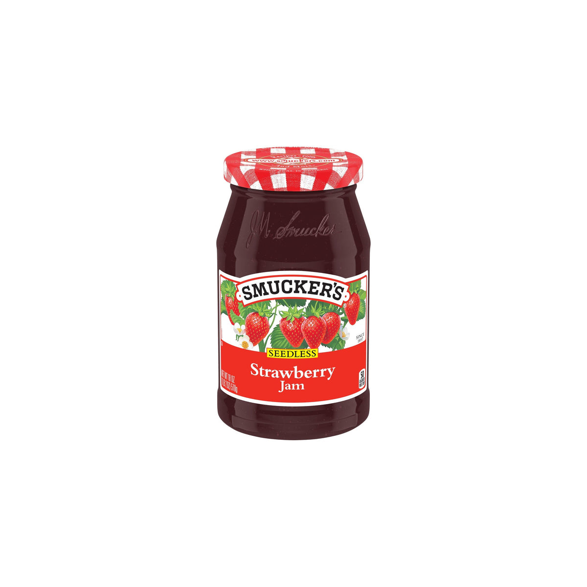 Smucker's Seedless Strawberry Jam, 18 oz — 12 Per Case