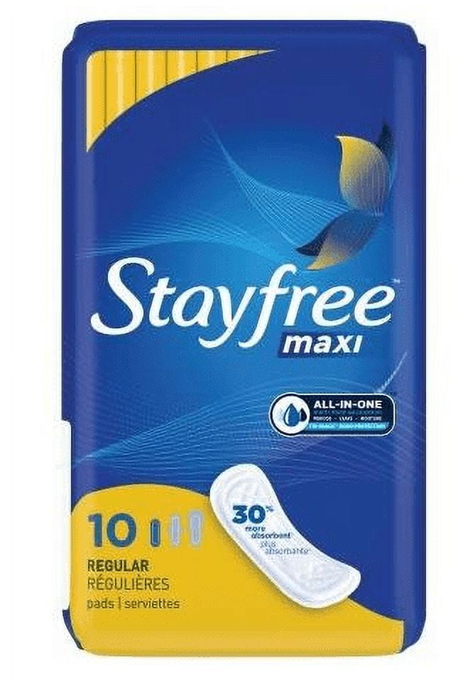 Stayfree Maxi Super, 10 ct — 12 Per Case