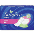 Stayfree Maxi Pads Super, 24 Count — 6 Per Case