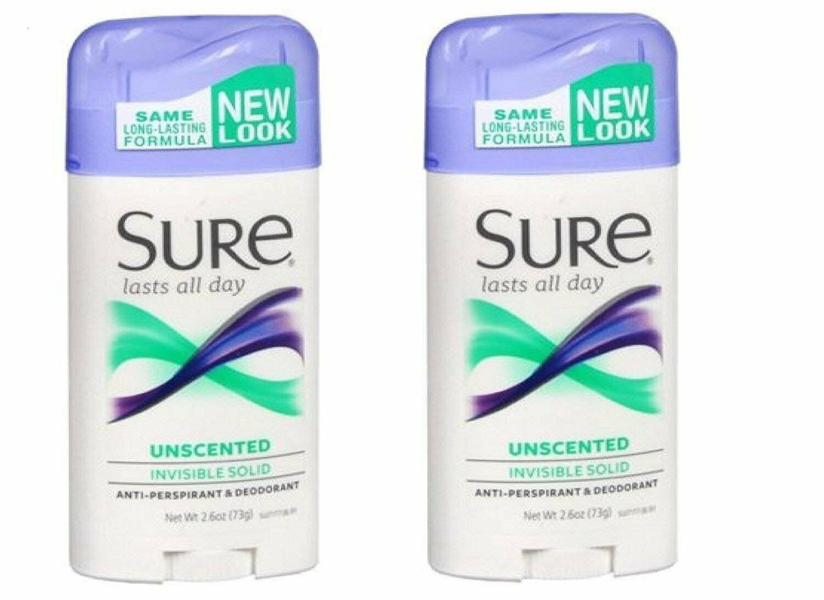 Sure Invisible Solid Unscented, 2.6 oz — 12 Per Case