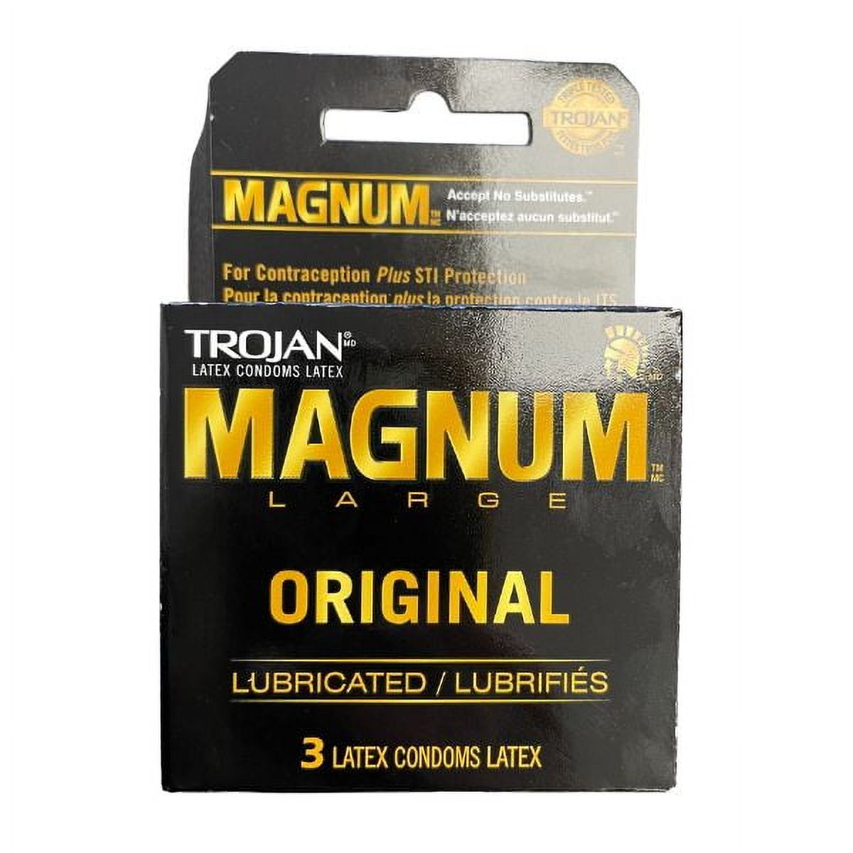 Trojan Magnum Lubricated, 3 ct — 48 Per Case