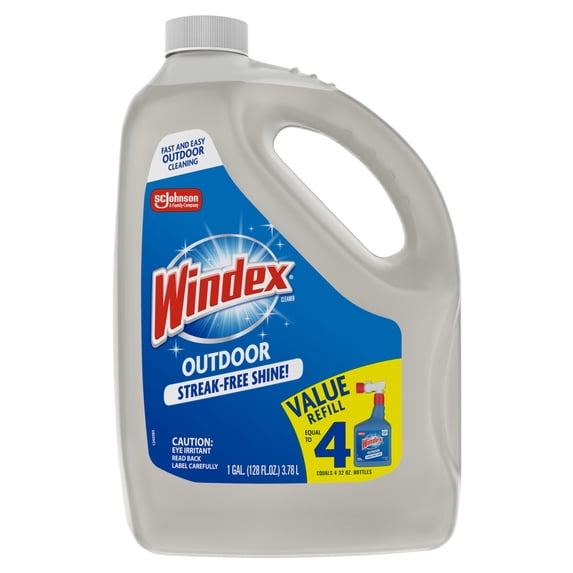 Windex Outdoor Refill, 128 oz — 4 Per Case
