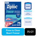 Ziploc Suso Storage Quart, 75 ct — 4 Per Case