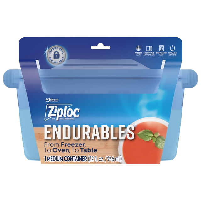 Ziploc Endurables Medium Container, 4 Cups — 3 Per Case