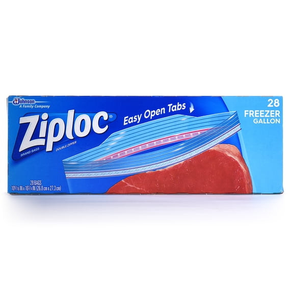 Ziploc Suso Freezer Quart, 28 ct — 6 Per Case