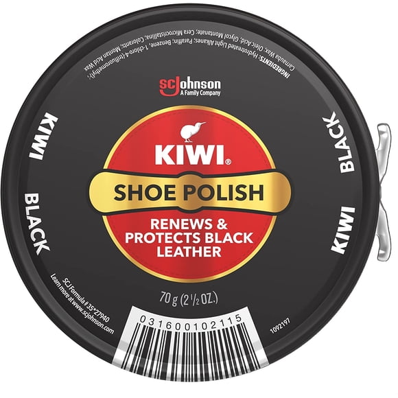 KIWI Giant Shoe Polish Black, 2.5 oz — 72 Per Case