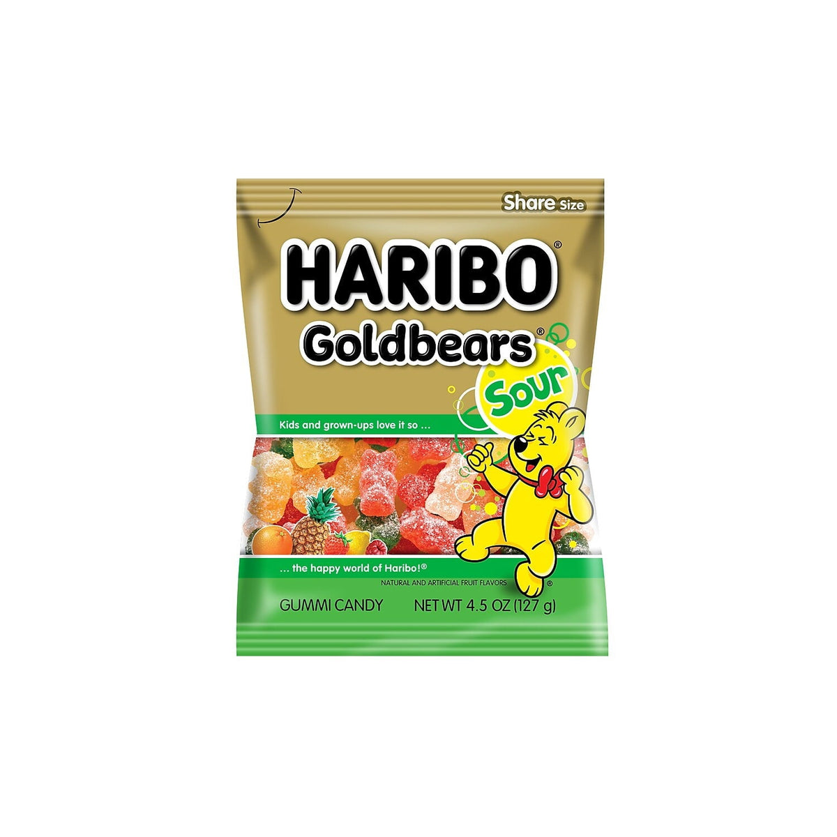 Haribo Sour Gold Bears 4.5 oz — Case of 12