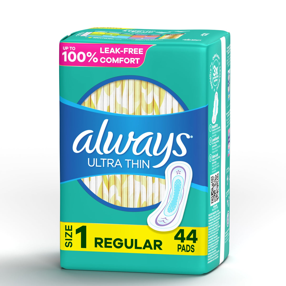 Always 22 ct Sz1 Reg W/wings — Case of 12