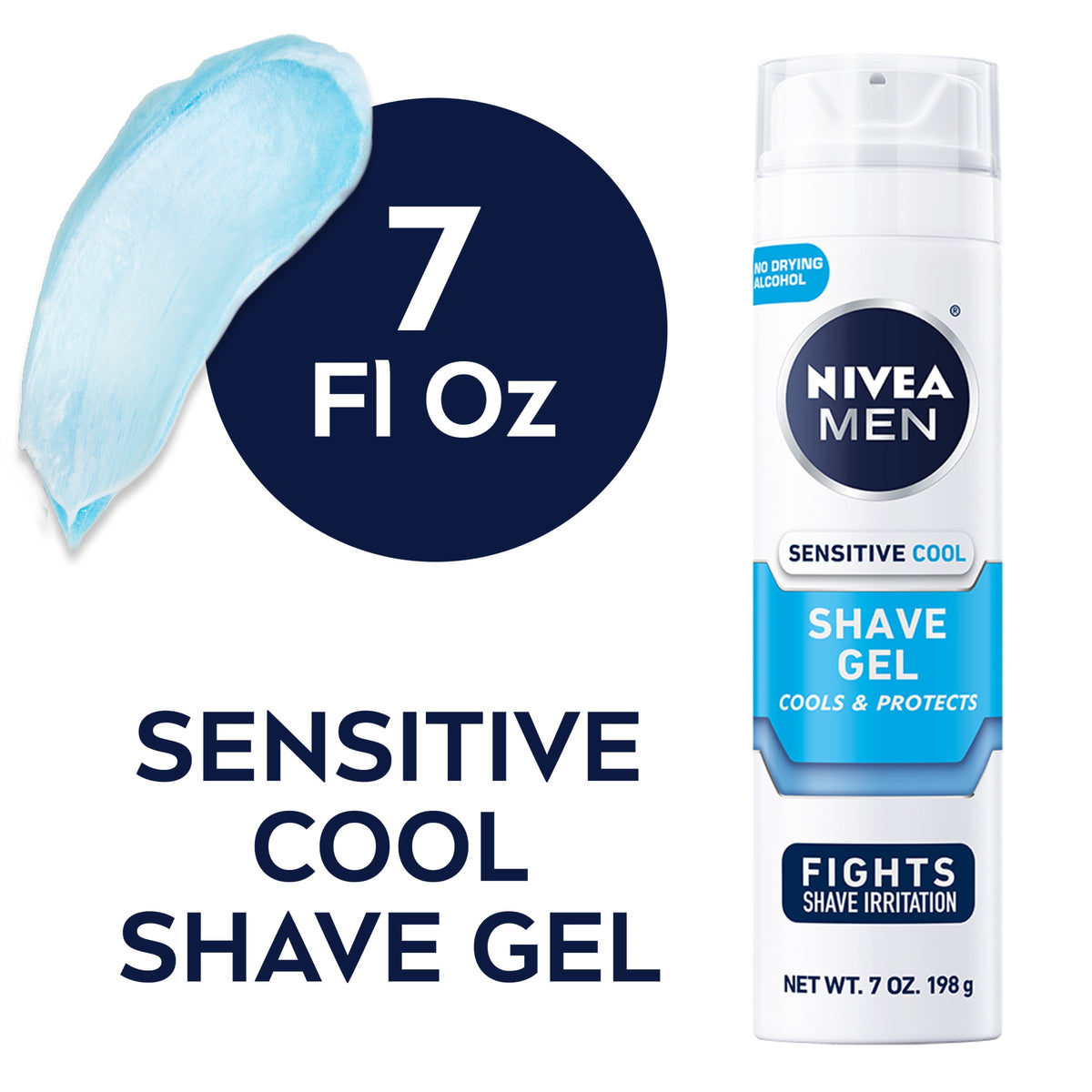 Nivea Men's 7 oz Shave Gel Cooling — Case of 12