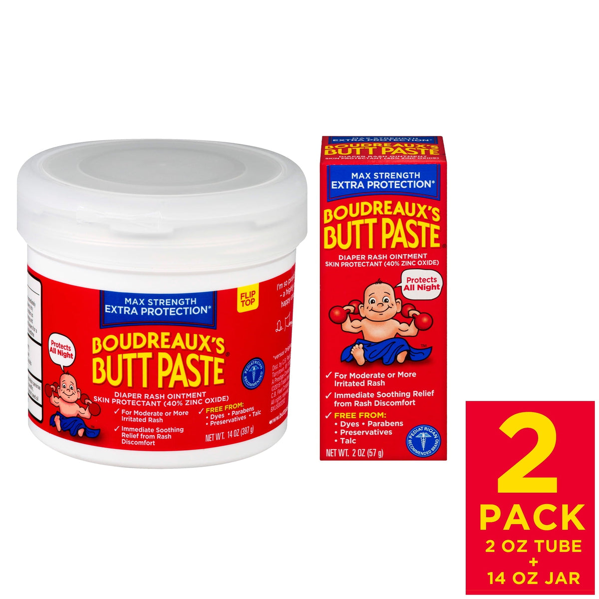 Butt Paste 2 oz Max Strength — Case of 36