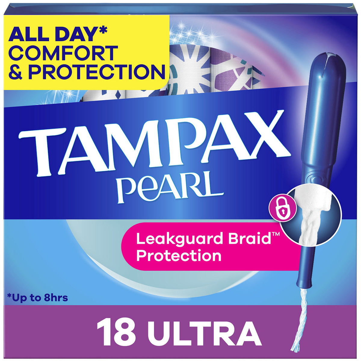 Tampax Pearl Ultra Unscented, 18 Count — 12 Per Case