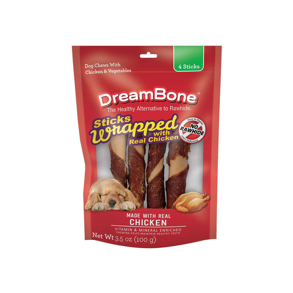 Dreambones Pork/bf/chkn Stk 4 oz — Case of 36