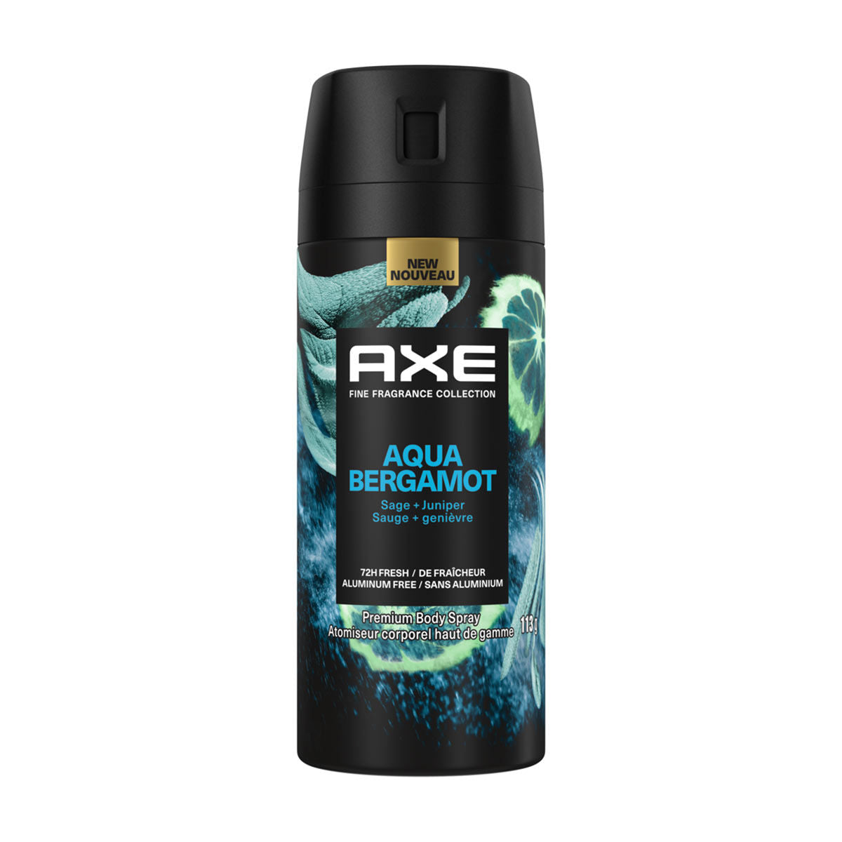 Axe 4 oz Body Spray Aqua Bergamot — Case of 12