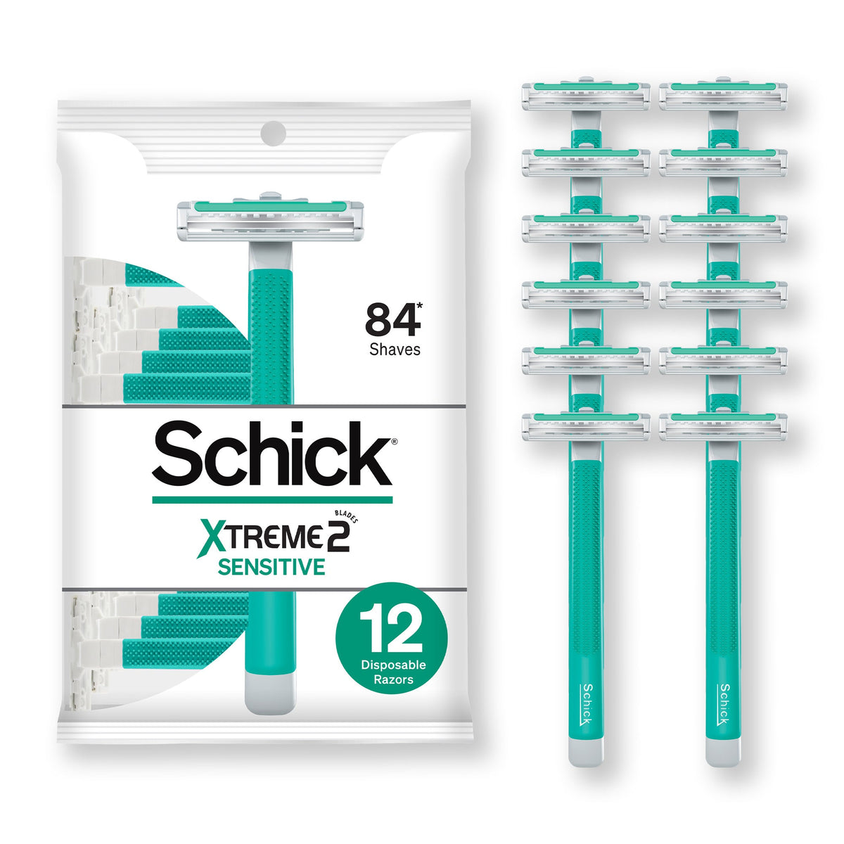 EDGEWELL PERSON Schick Xtreme-2 Mens, 12 ct — 36 Per Case