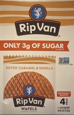 Rip Vanilla Cookie Wafel Caramel Vanilla - 4.64 oz — Case of 12