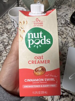 Nutpods Milk Oat Unsweetened Cinnamon Swrl - 11.2 fl oz — Case of 12
