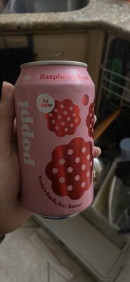 Poppi Soda Prbtc Raspberry Rose - 12 fl oz — Case of 12