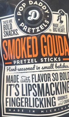Pop Daddy Popcorn & Pretzels Pretzels Smoked Gouda - 7.5 oz — Case of 12