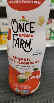 Once Upon A Farm Puffs App Sweet Potato Coconut - 1.5 oz — Case of 6