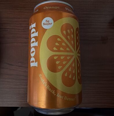Poppi Soda Prebiotic Orange - 12 fl oz — Case of 12