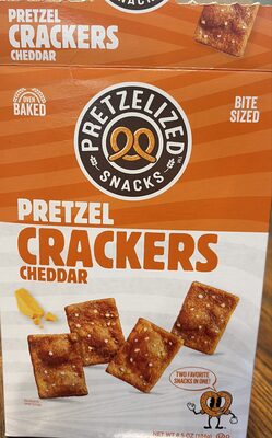 Pretzelized Snacks Cracker Pretzel Cheddar - 6.5 oz — Case of 12